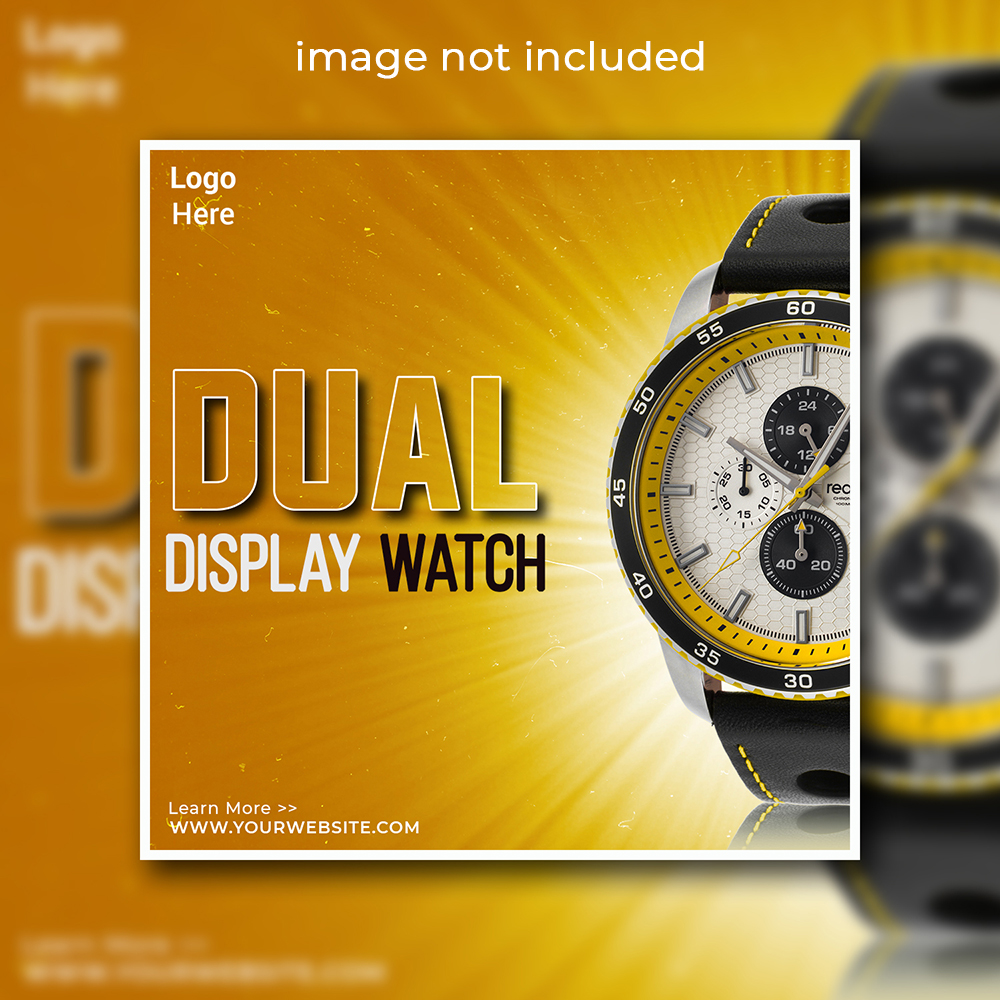 Dual Display Watch Social Media Post