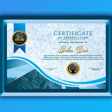 Blue Smart Certificate Templates 307338