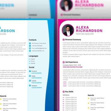And Modern Resume Templates 307341