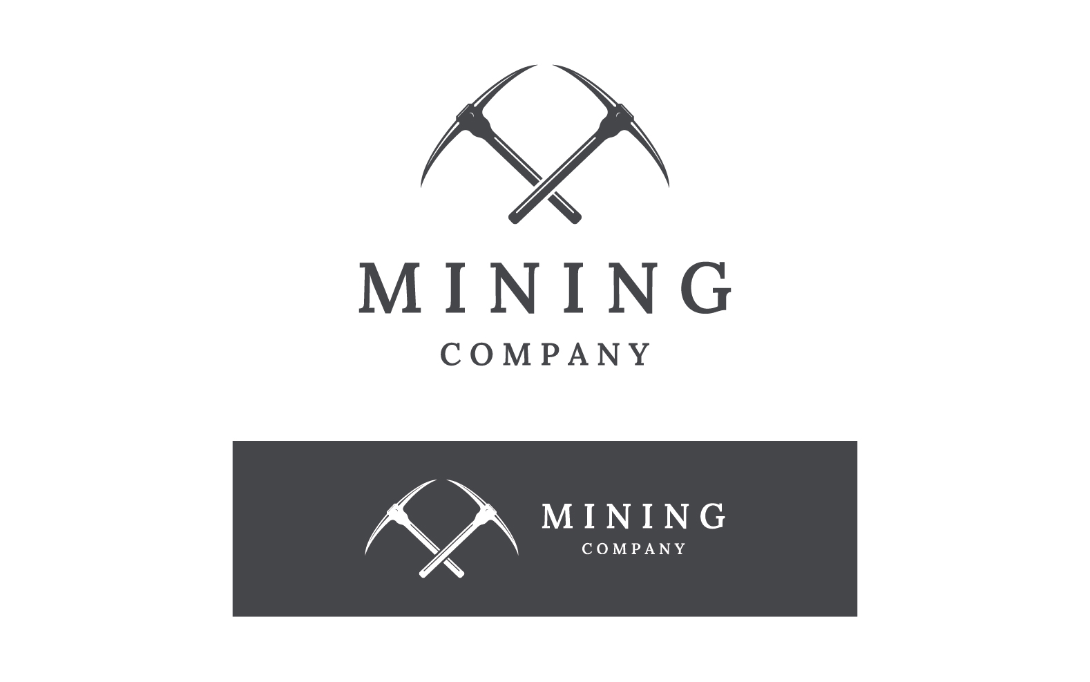 Mining tool logo vector element business 6