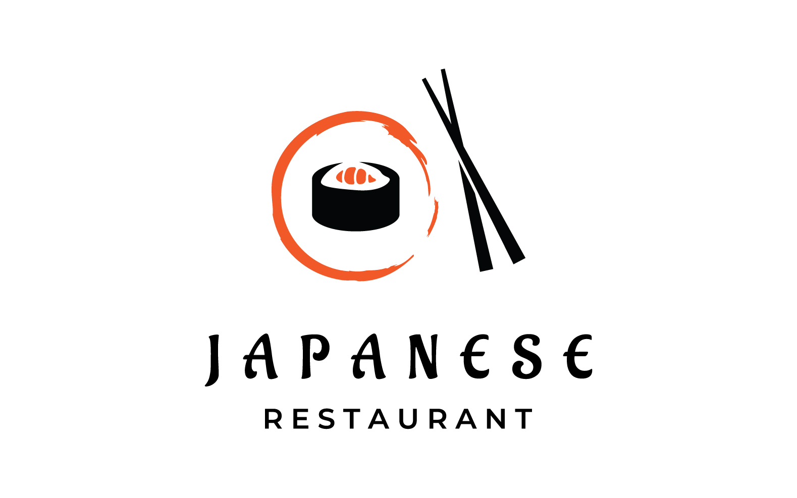 Sushi food japan logo vector 8