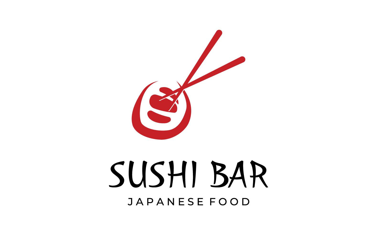 Sushi food japan logo vector 10