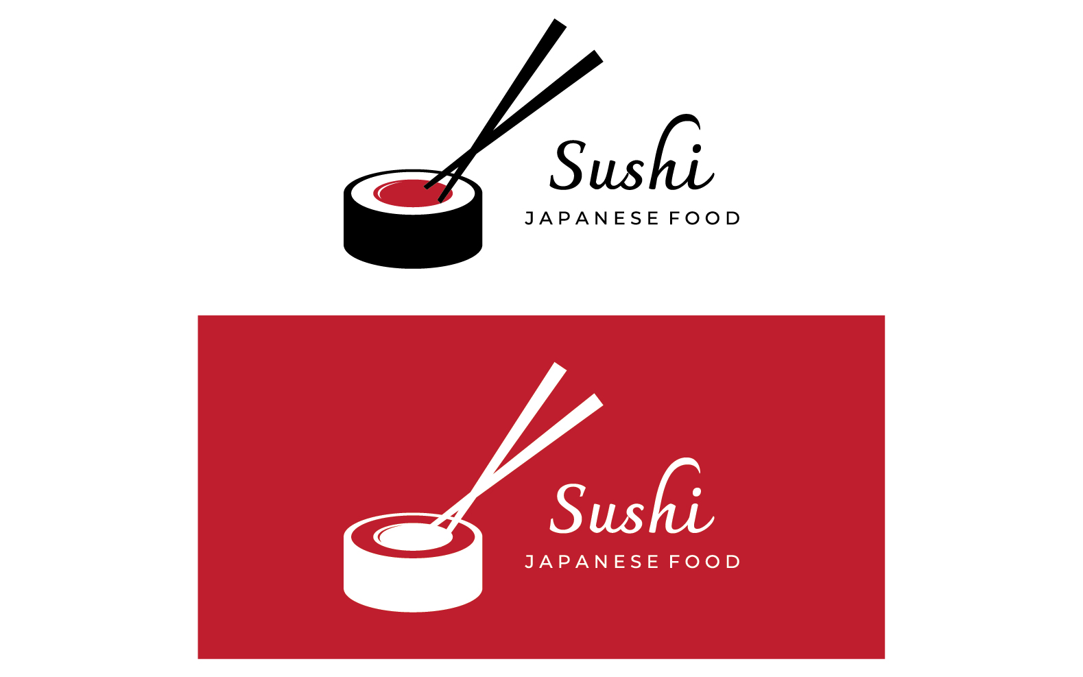 Sushi food japan logo vector 13