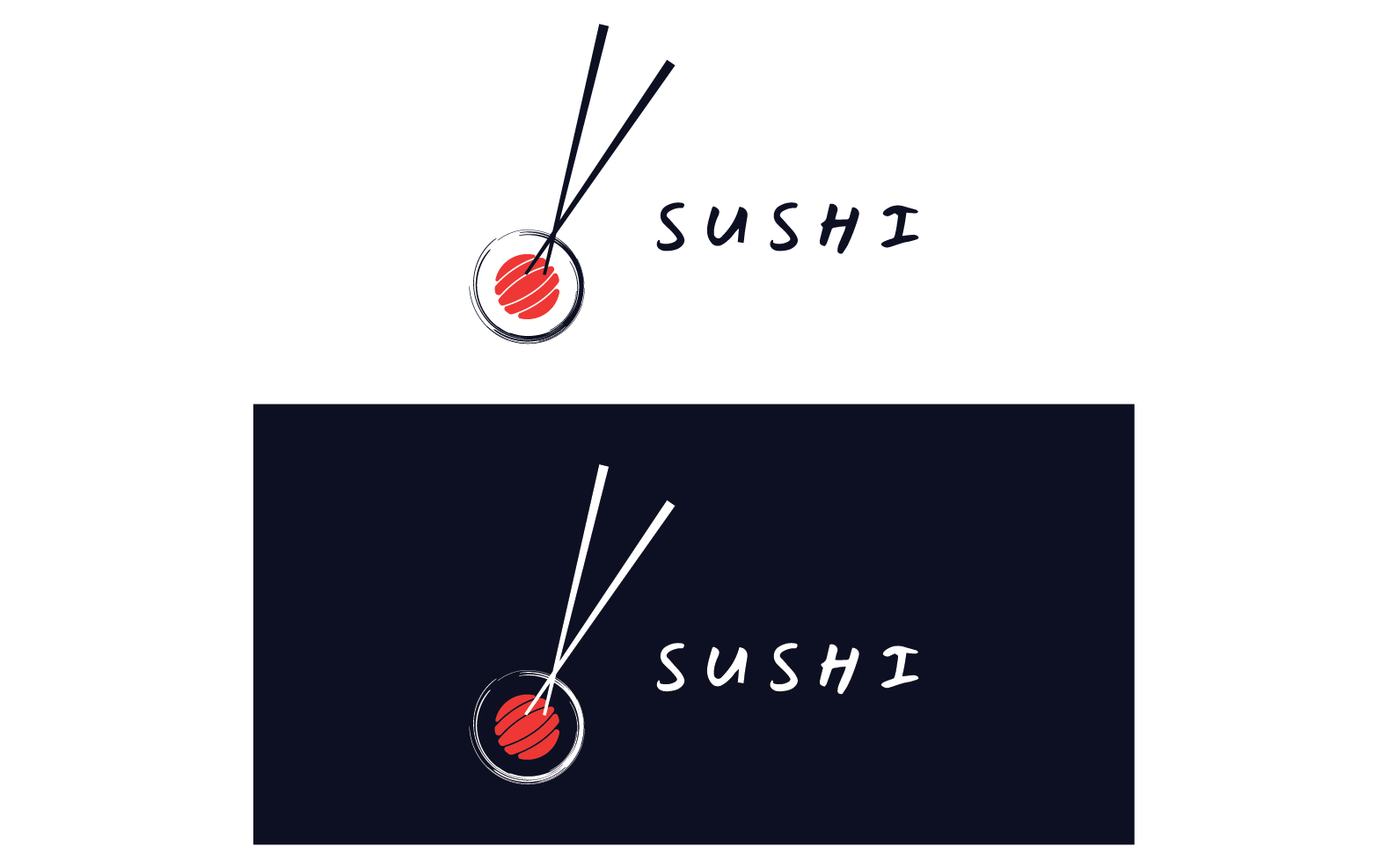 Sushi food japan logo vector 15