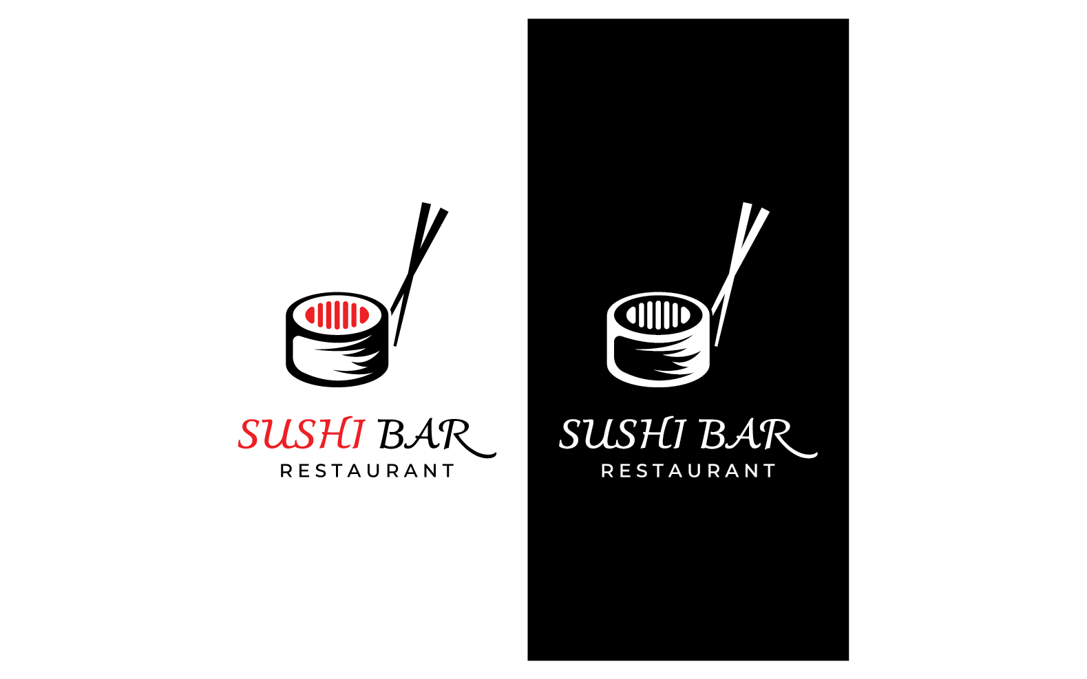 Sushi food japan logo vector 16