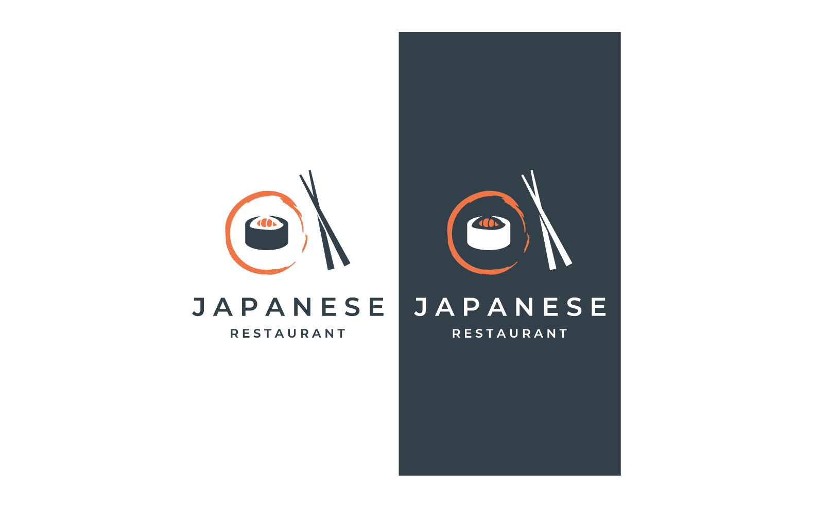 Sushi food japan logo vector 18
