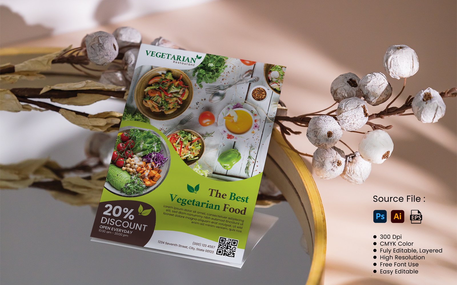 Vegetarian Flyer Template