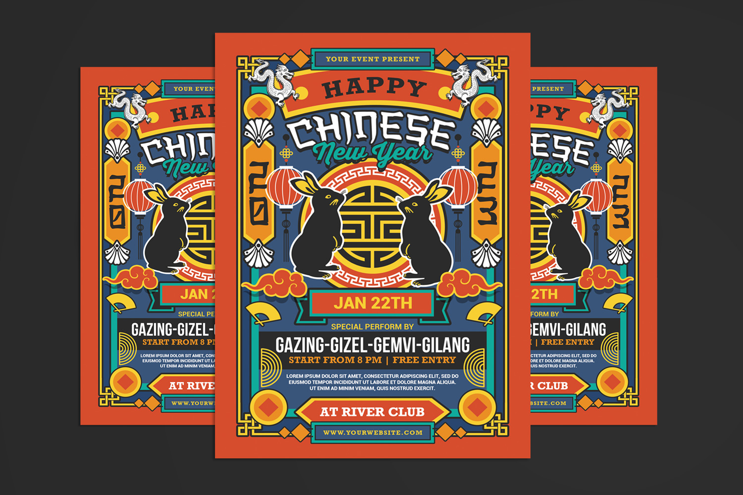 Chinese New Year Party Flyer