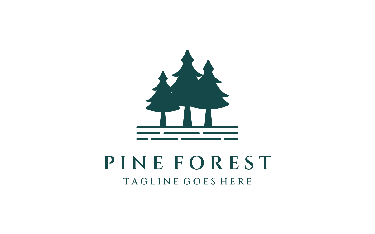 Pine forrest tree logo vector 12