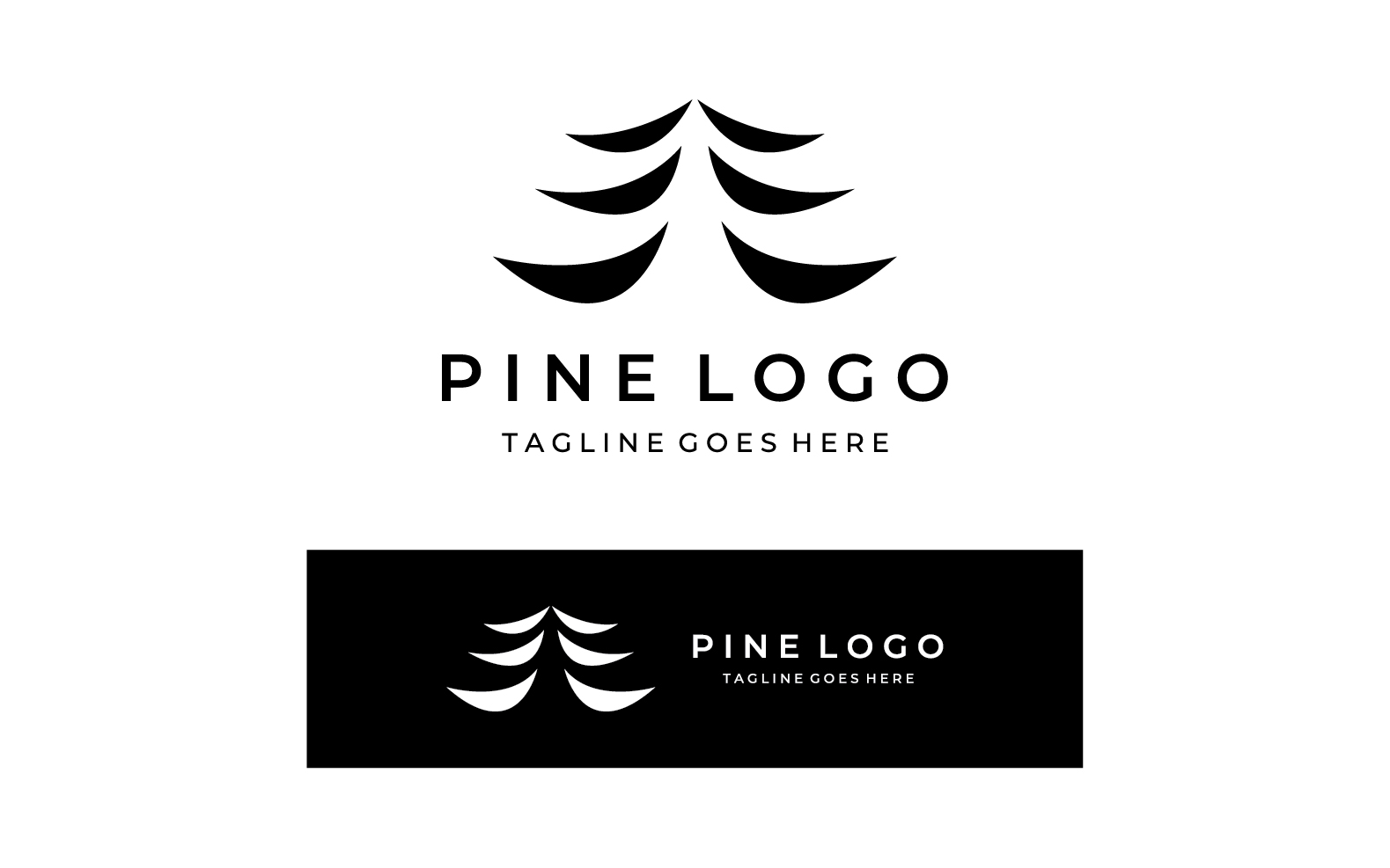 Pine forrest tree logo vector 21