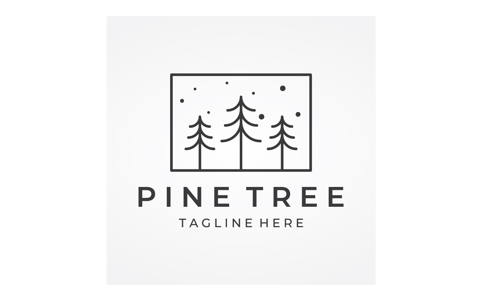 Pine forrest tree logo vector 1
