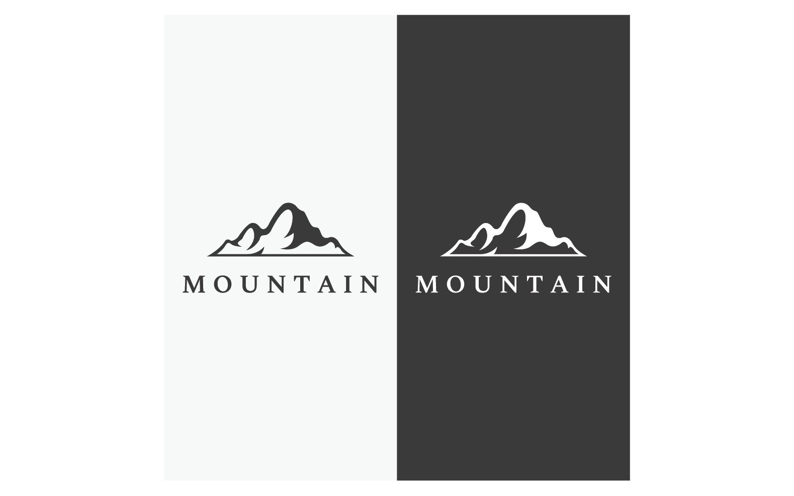 Logo Mountain vintage icon vector 8
