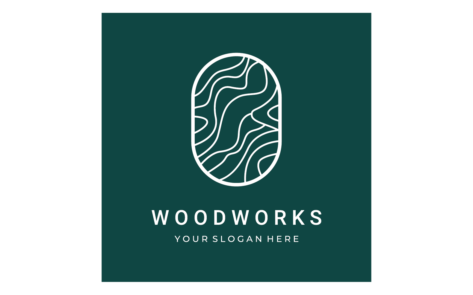 Wooden furniture work logo vector 5