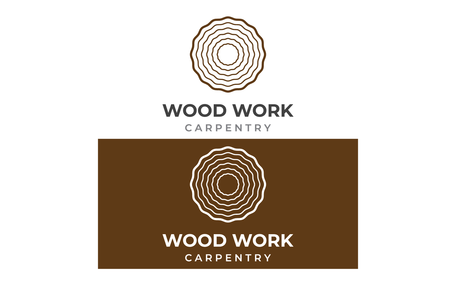 Wooden furniture work logo vector 16