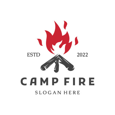 Campfire Sign Logo Templates 307902