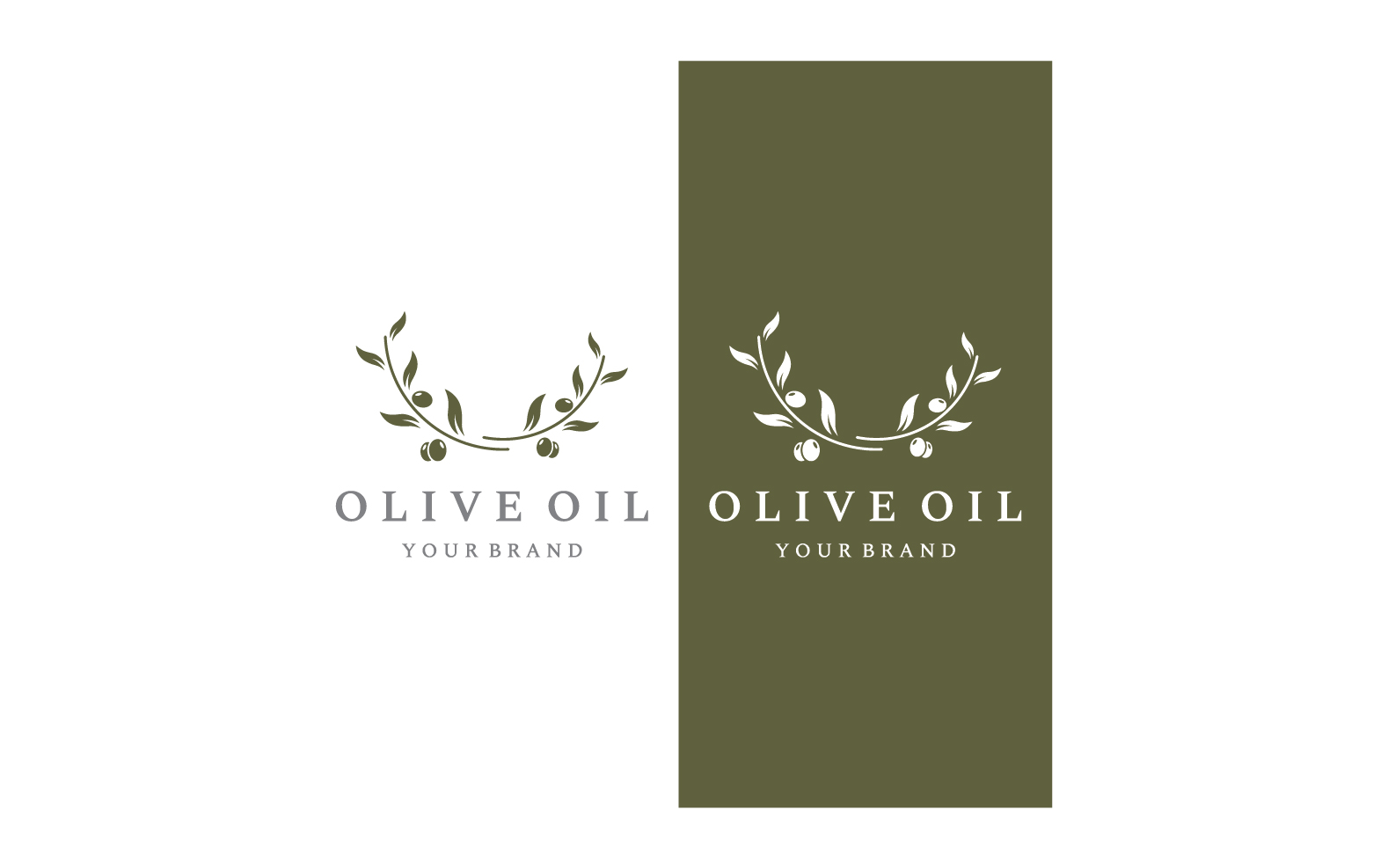 Olive oil tree logo vector 14