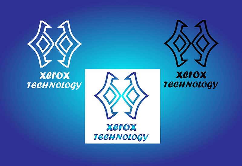 Technology Logo With Letter X