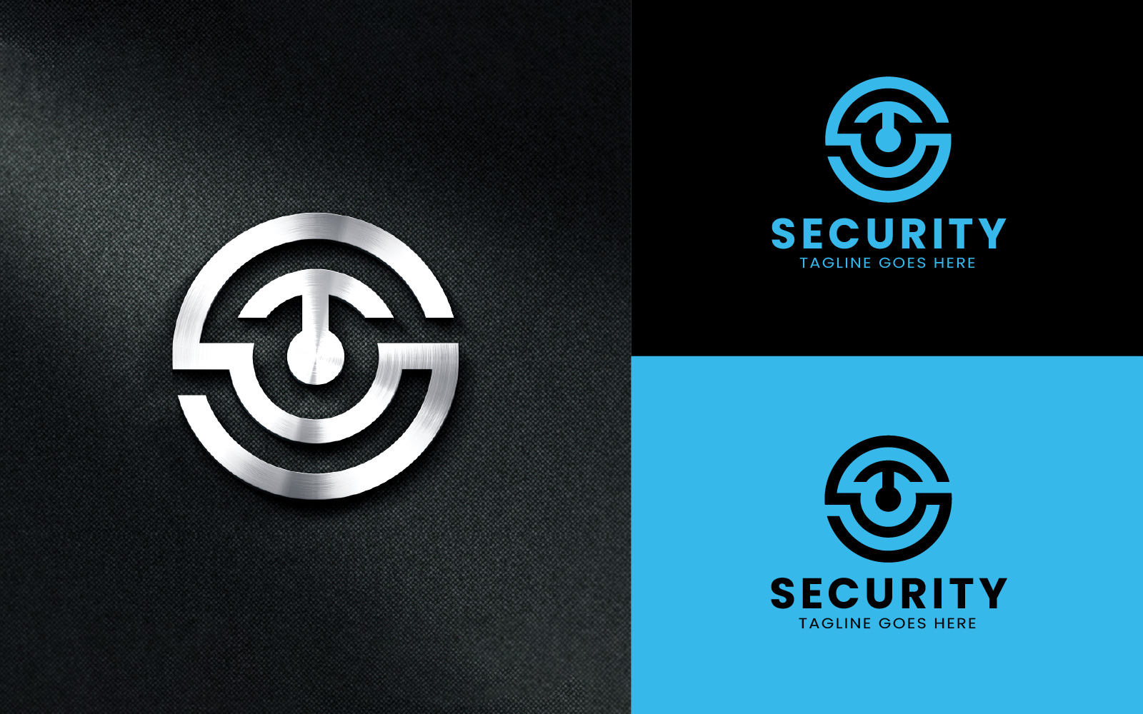 S Letter Monogram Security Logo Design