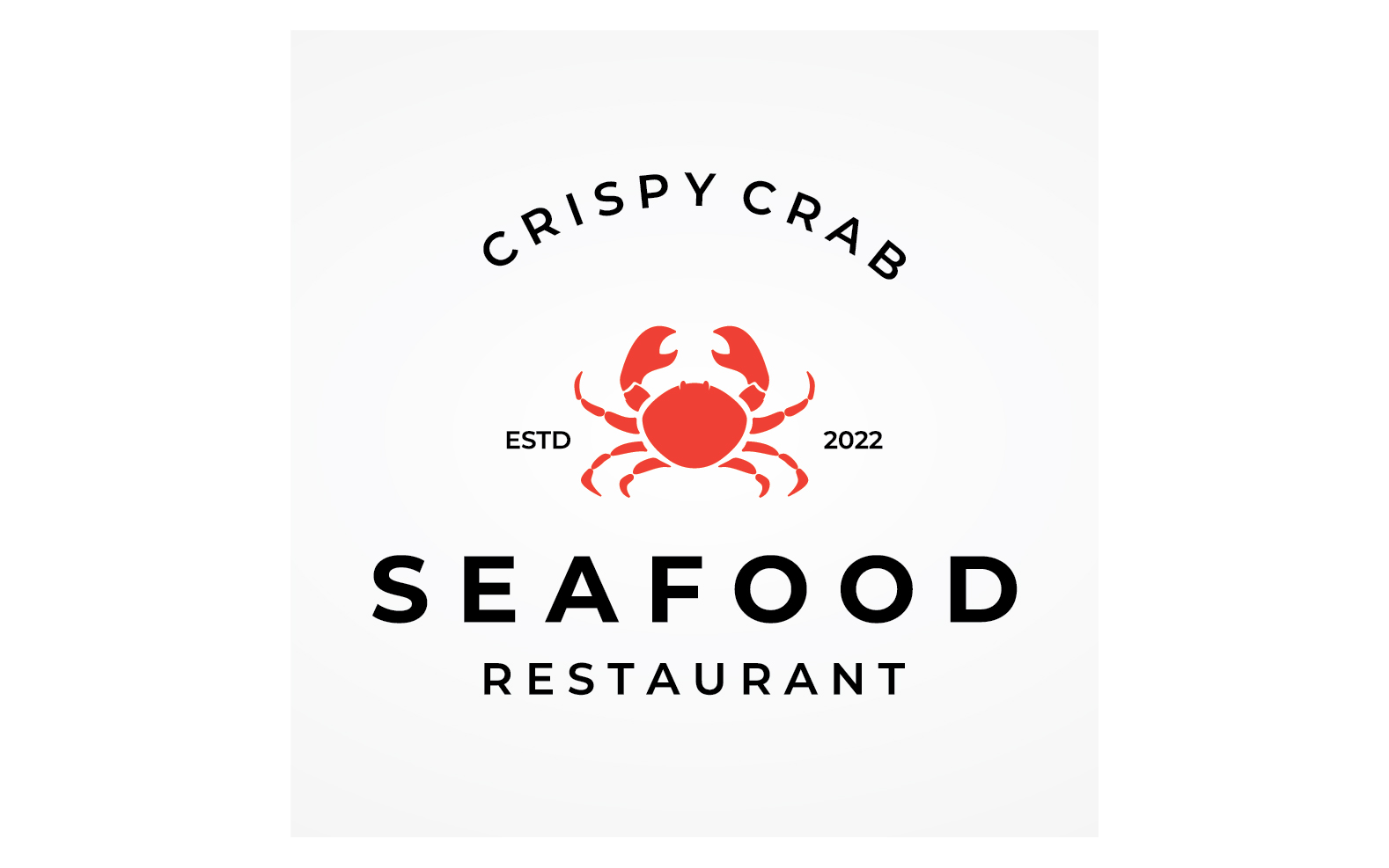 Seafood crab food fresh logo 2