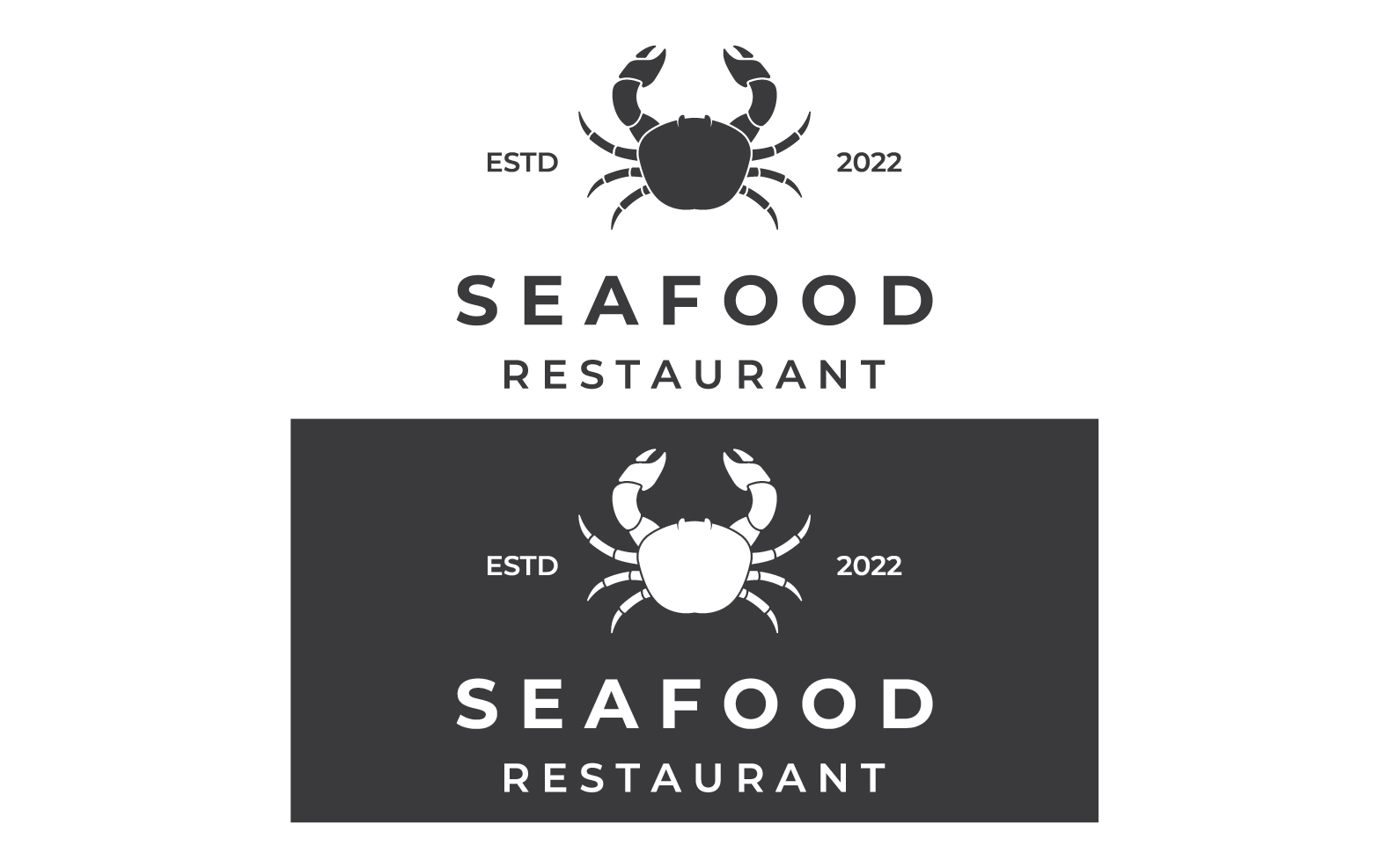 Seafood crab food fresh logo 10