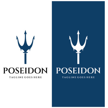 Poseidon Illustration Logo Templates 308081