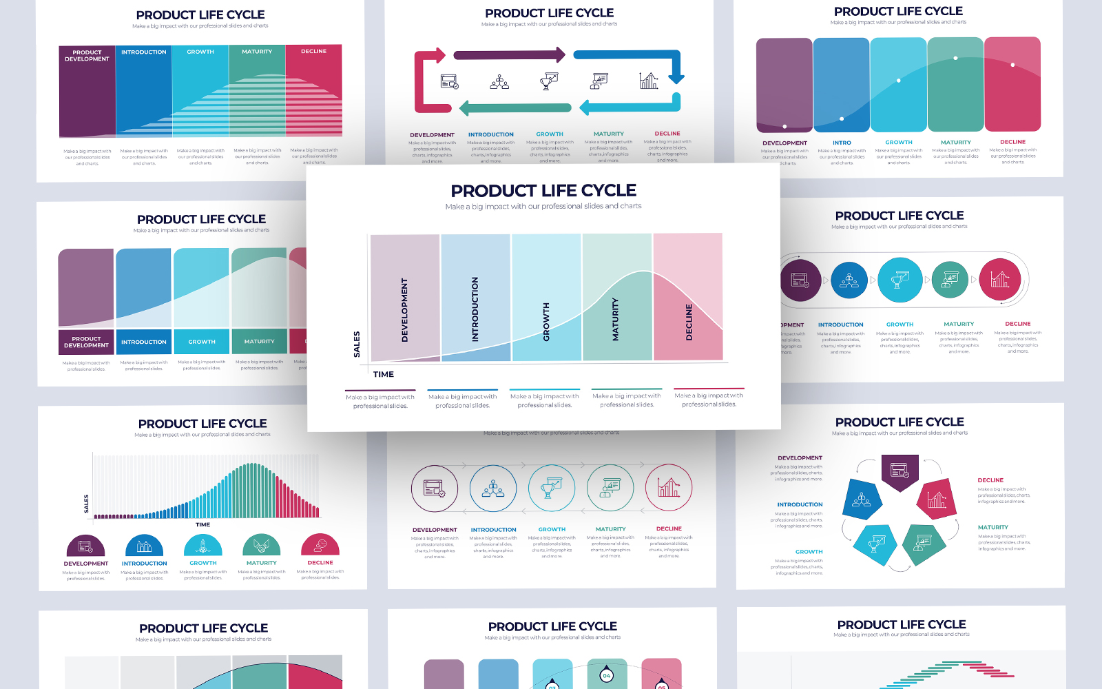 Product Life Cycle Infographic Google Slides Template