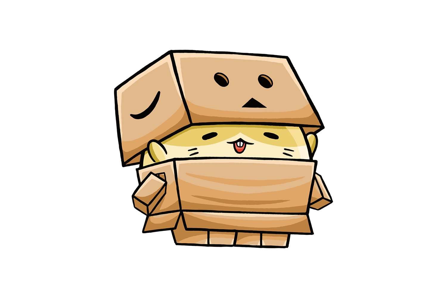 Cute Hamster Danbo Cartoon