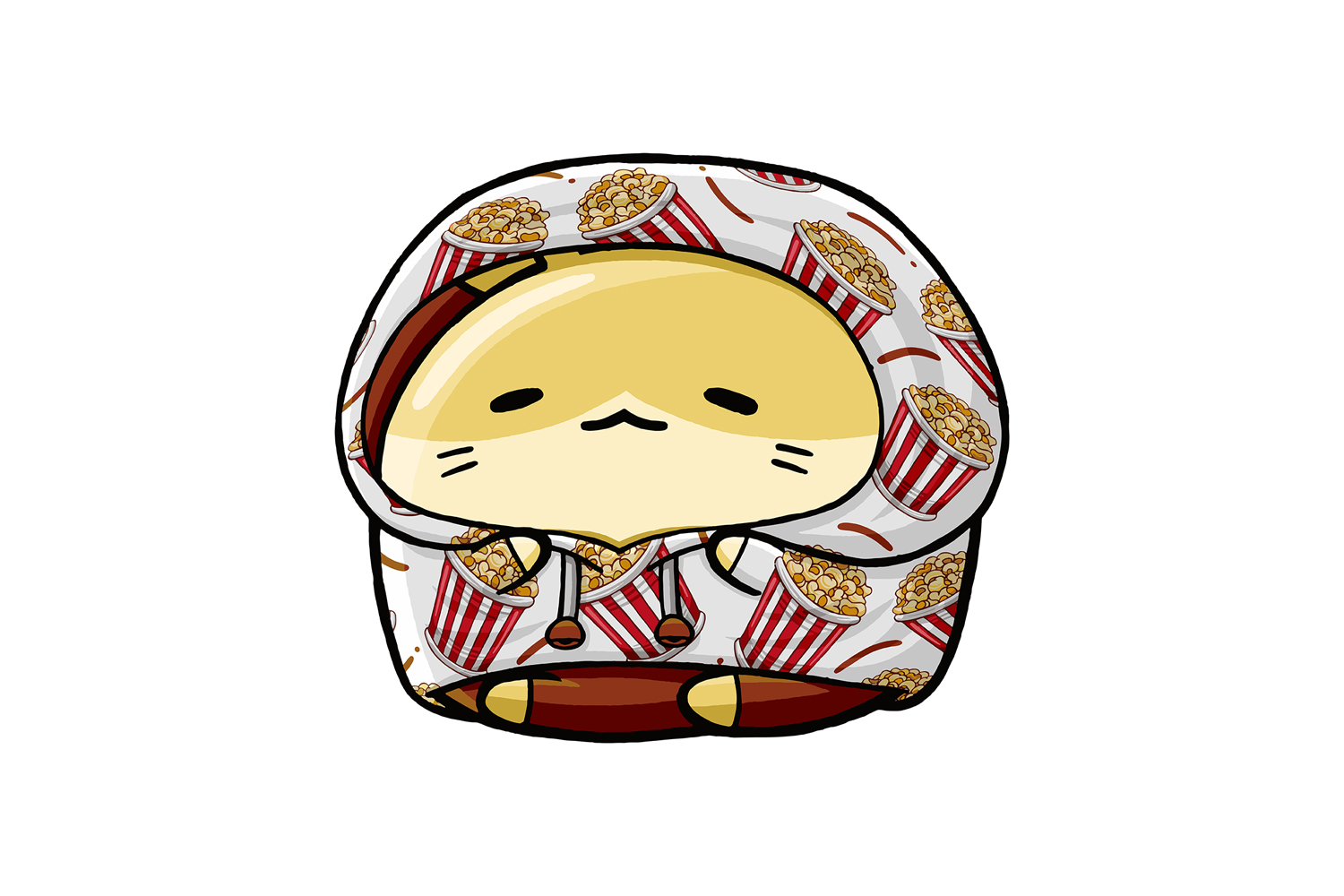 Cute Hamster Fast Food Cartoon 04