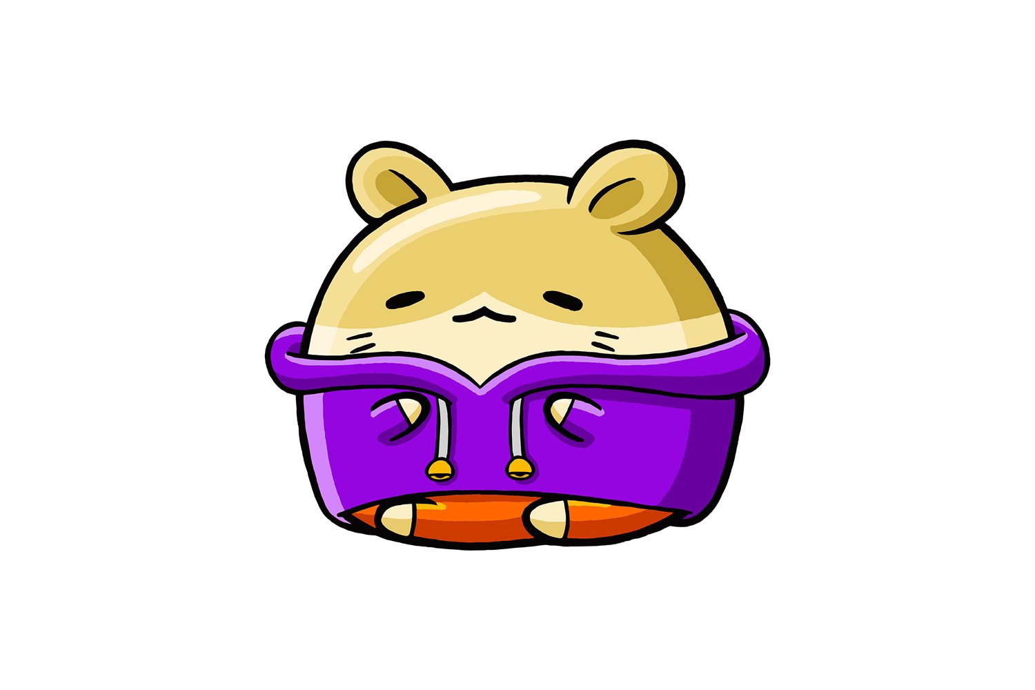 Cute Hamster Winter Outfit 03