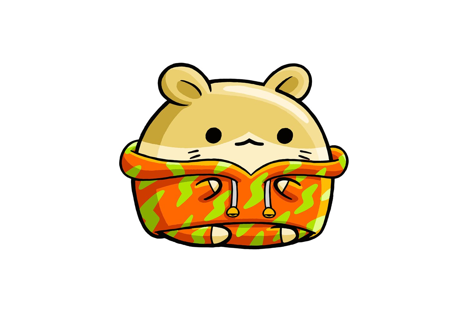 Cute Hamster Winter Outfit 06