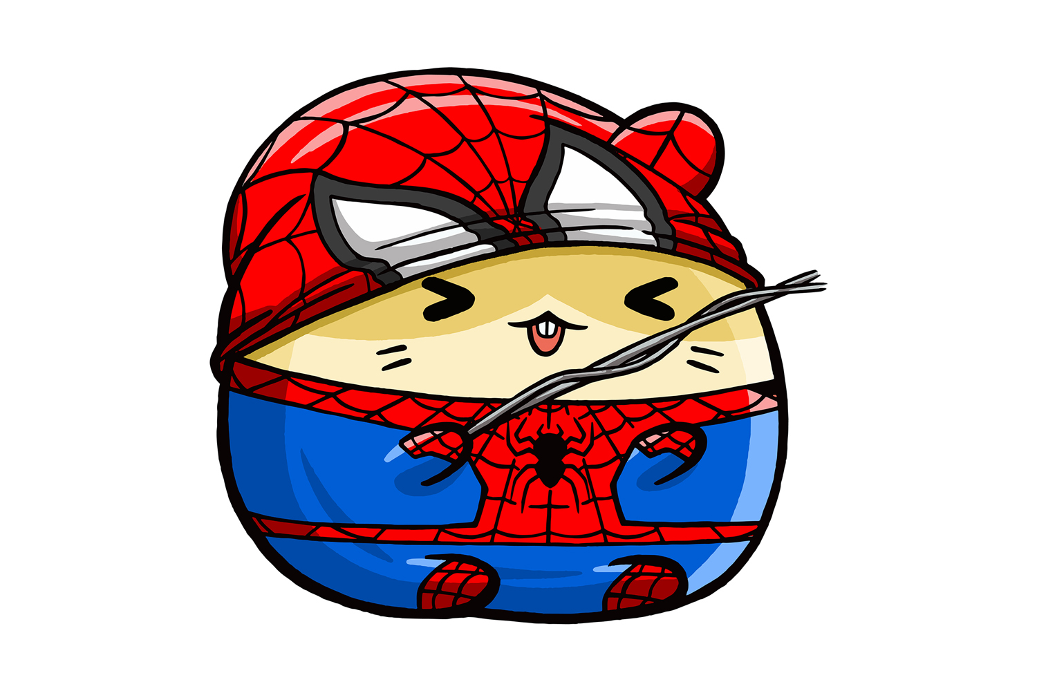 Cute Hamster Super Hero 01