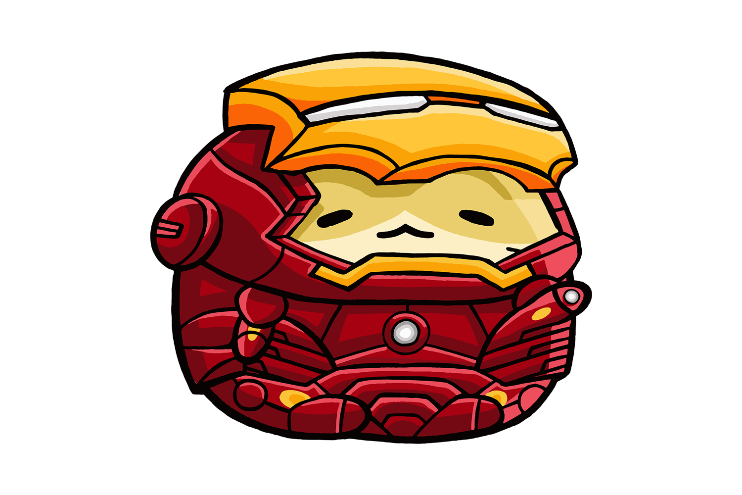 Cute Hamster Super Hero 02