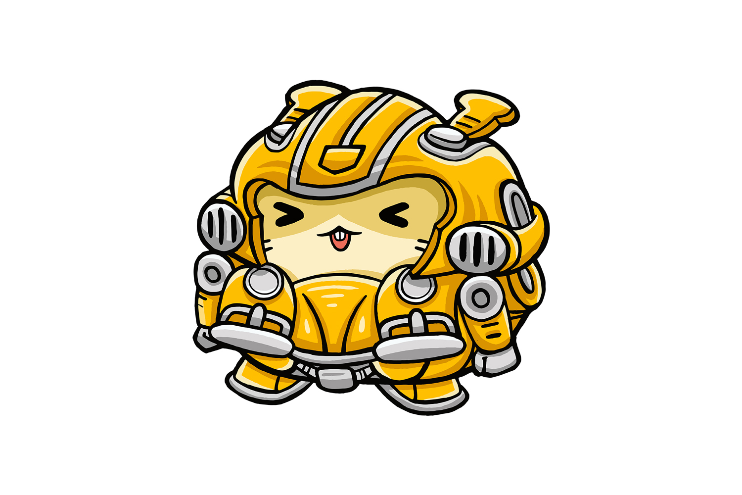 Cute Hamster Super Hero 06