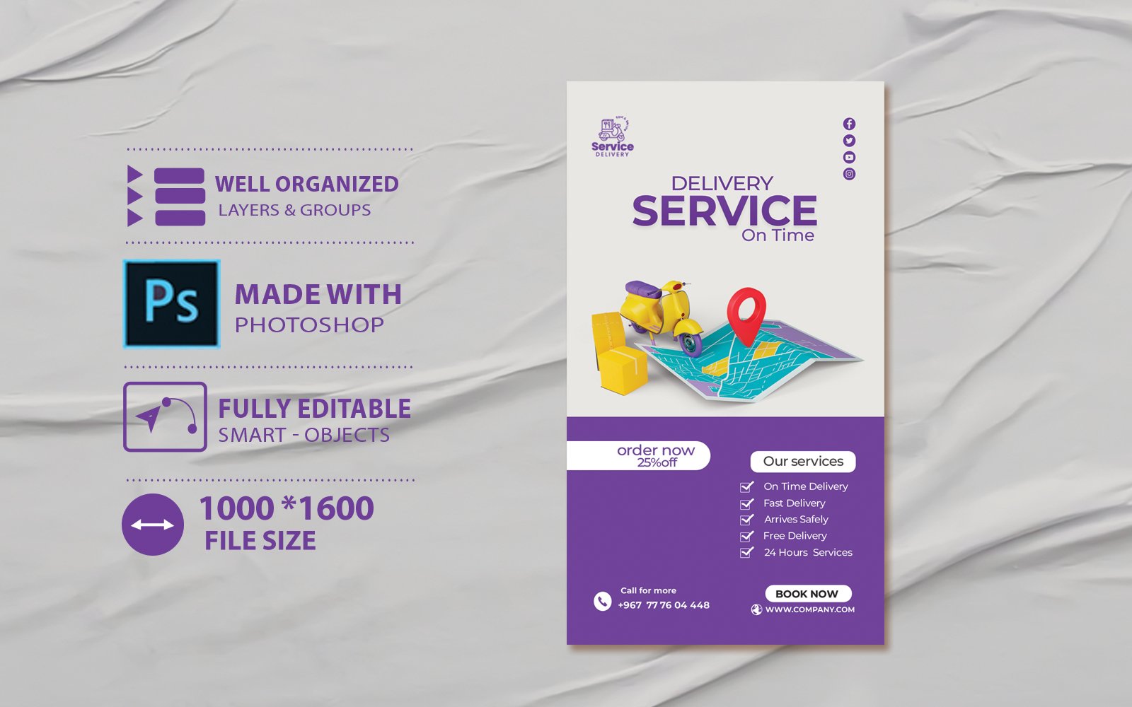 Delivery Service Company Identity Template DL