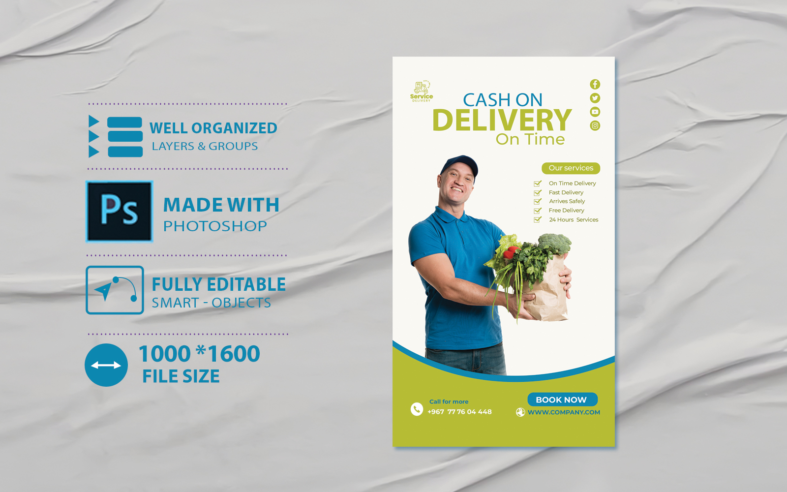 Delivery Service Company Identity Design - Other DL