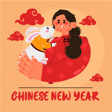 Chinese Greeting Illustrations Templates 308517