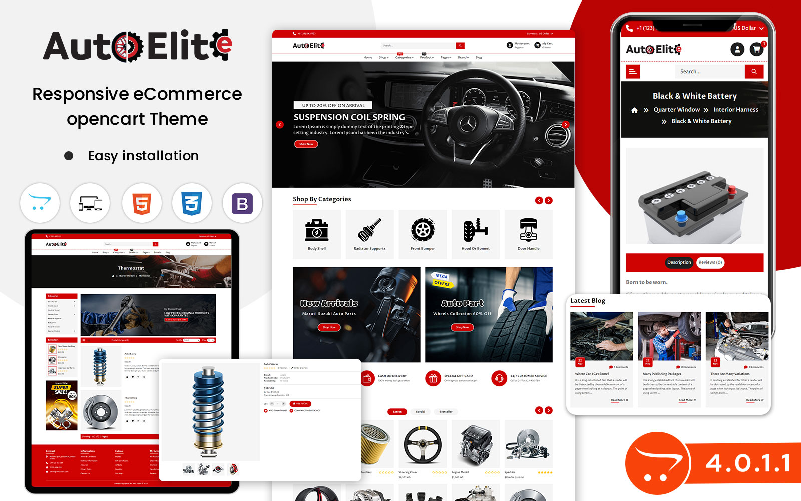 Autoelite - Opencart Template for Auto, Cars, Bikes and Auto Parts