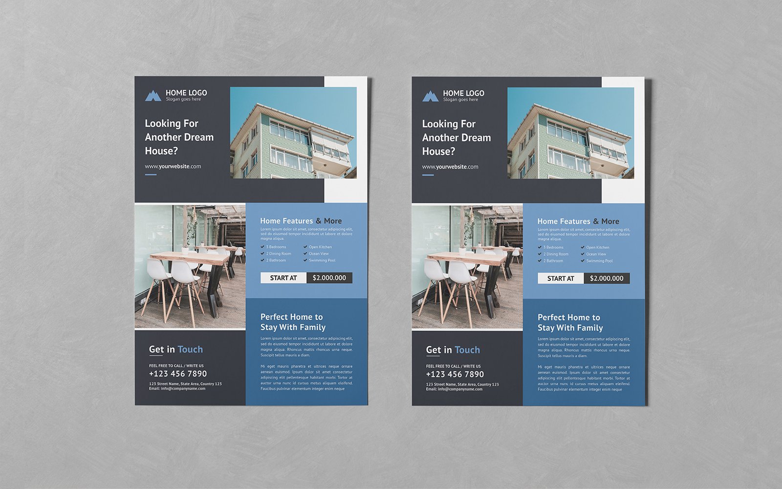 Real Estate Flyer PSD Templates Vol 054