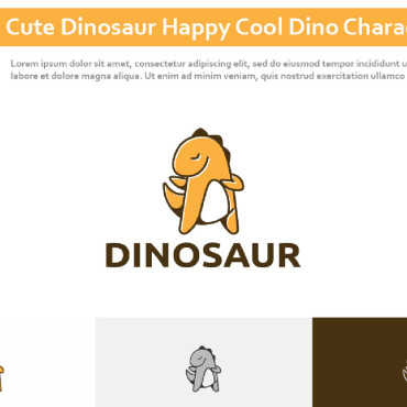 Dinosaur Happy Logo Templates 308906