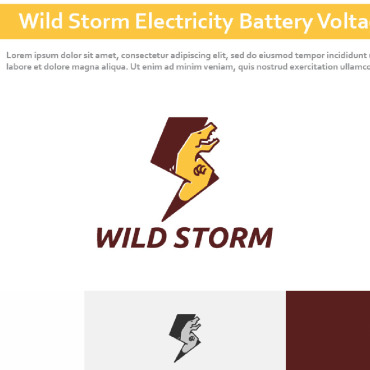 Storm Electricity Logo Templates 308928