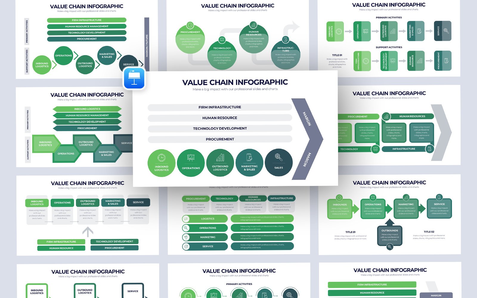 Value Chain Infographic Keynote Template