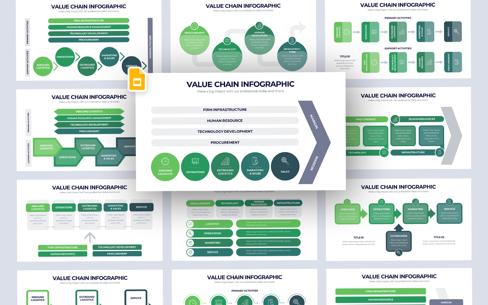 Value Chain Infographic Google Slides Template
