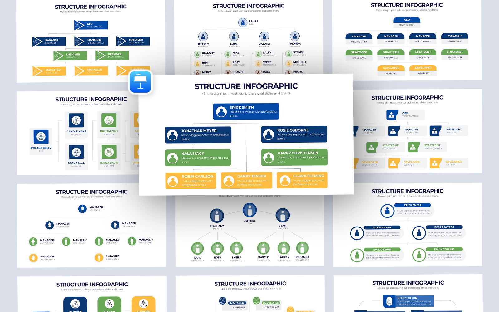 Team Structure Infographic Keynote Template