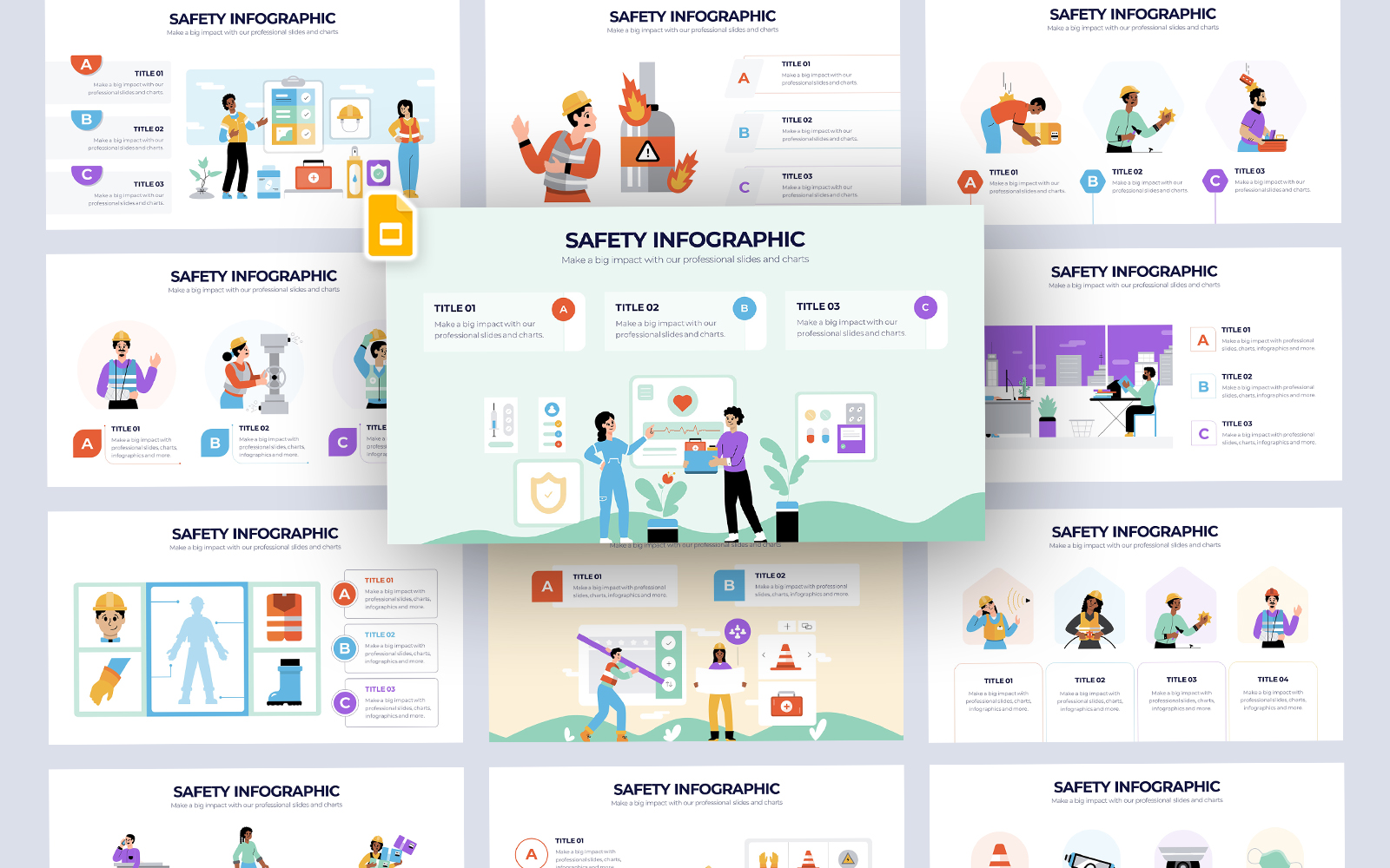 Safety Vector Infographic Google Slides Template