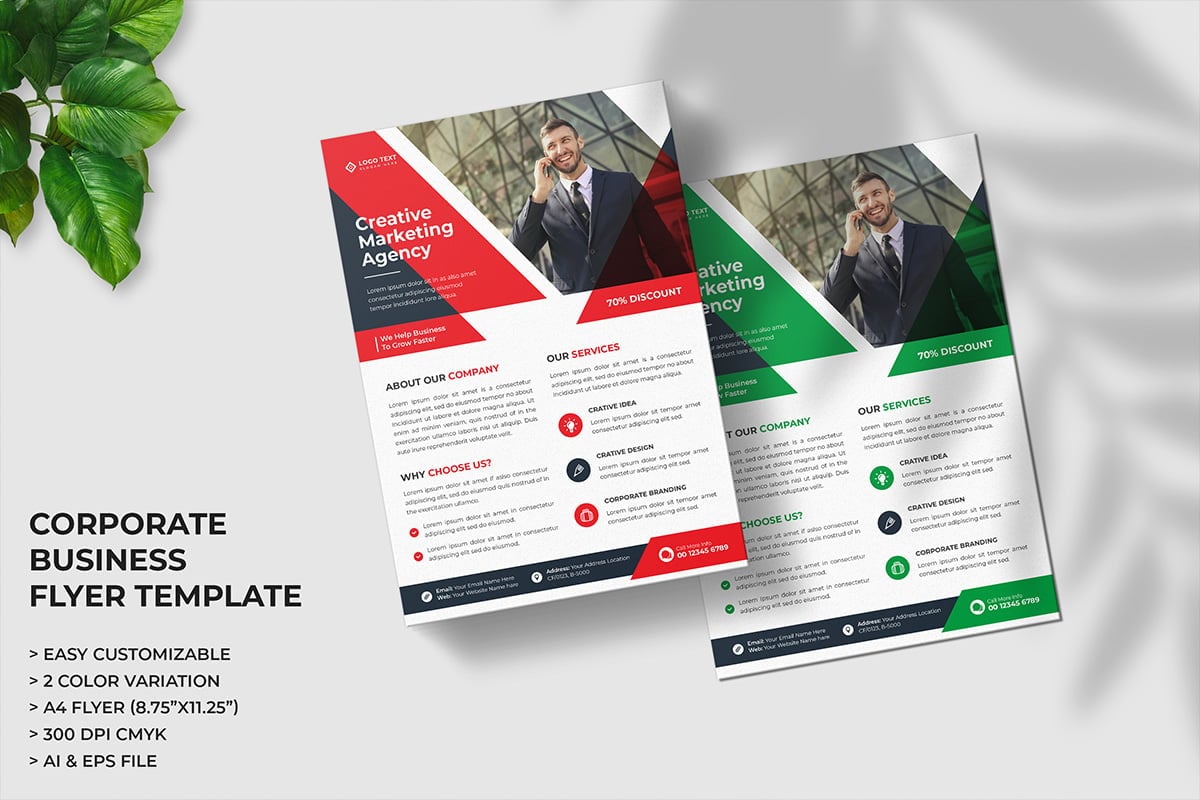 Abstract Corporate Business flyer template