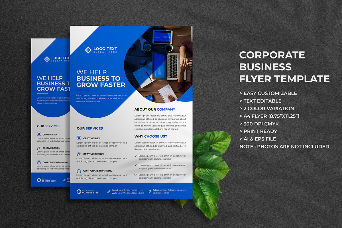 Modern Corporate Business Agency Flyer Template and Marketing Agency Flyer