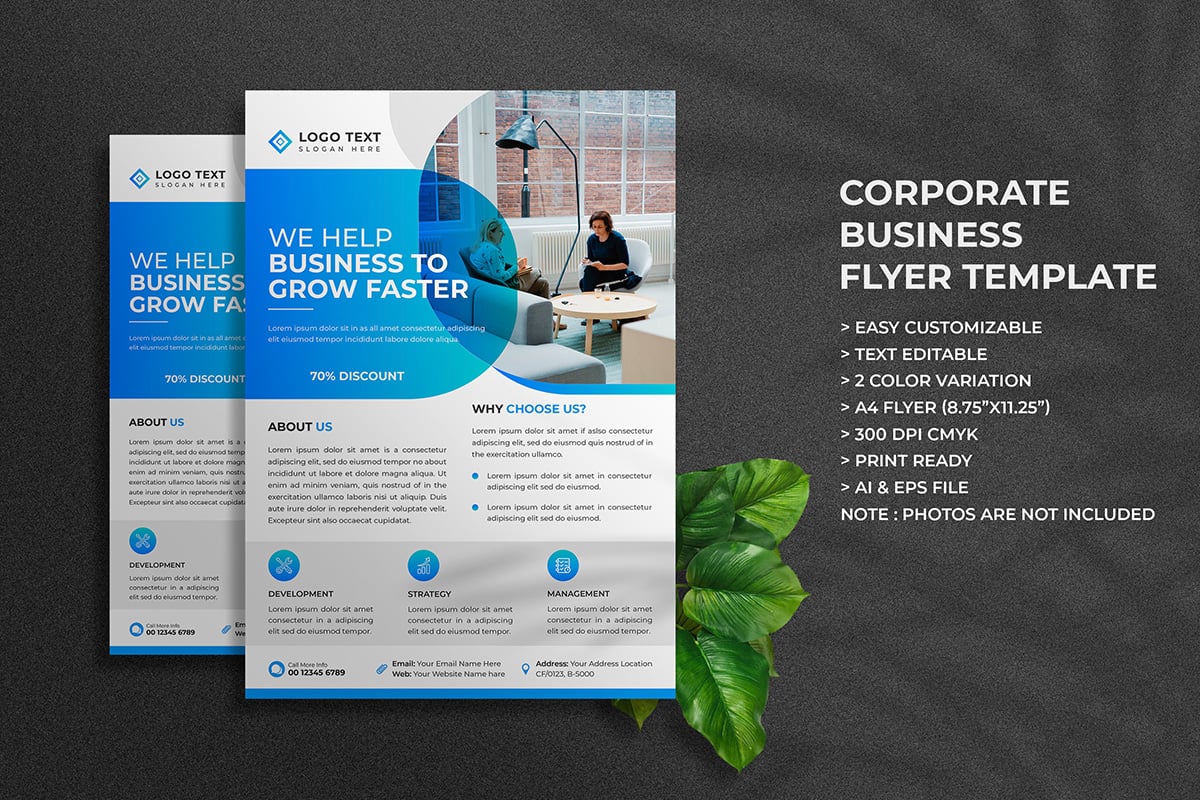 Corporate Business Flyer Template and Marketing Agency Flyer Template Design