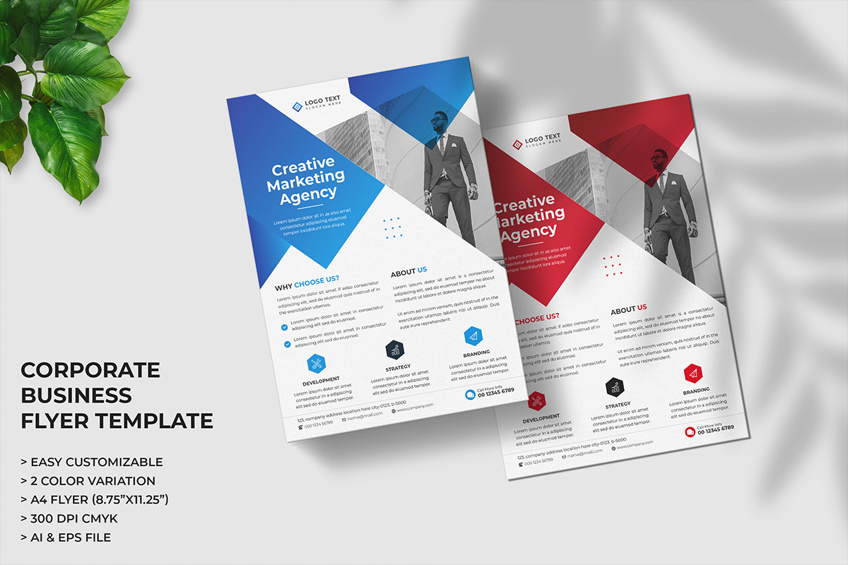 Creative Corporate Business Flyer Template and Marketing Agency Flyer Design