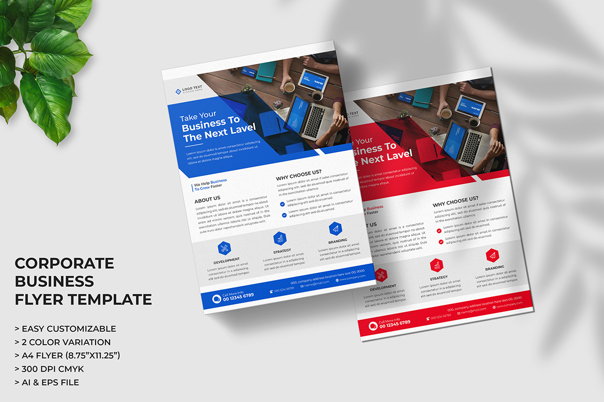 Modern Corporate Business Flyer Template and Marketing Agency Flyer Design