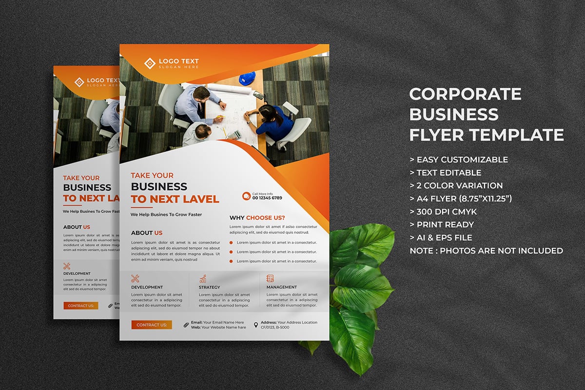 Corporate Business Flyer Template Design and Marketing Agency Flyer Layout